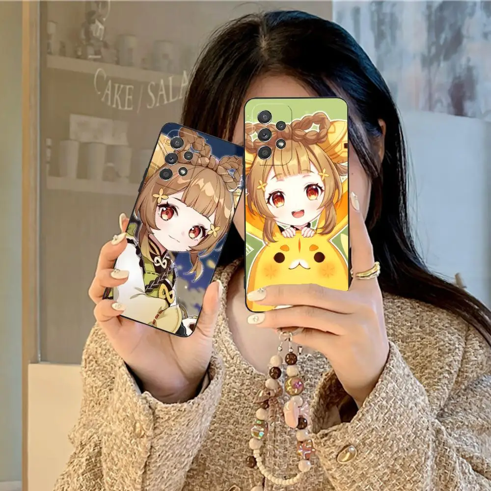 Game GI Yaoyao Matte TPU Mobile Phone Case for Samsung Galaxy M55 54 42 35 34 33 32 23 22 15 14 13 12 F55 5G Colorful Cover