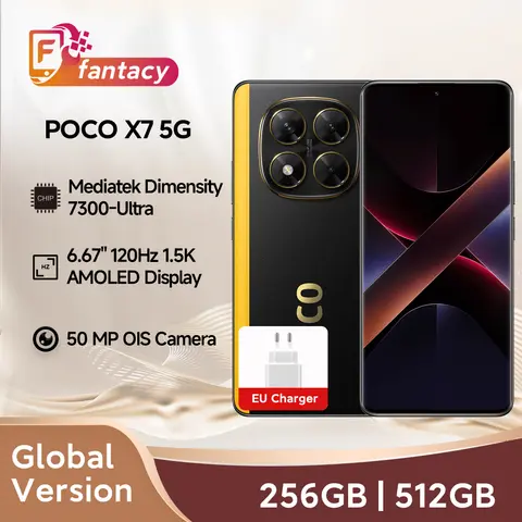 POCO X7 versión Global Smartphone MTK Dimensity 7300 Ultra 6,67 "1,5 K pantalla AMOLED cámara de 50MP 45W carga Turbo 5110mAh