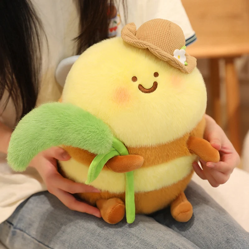 

Cute Bee Plush Toys Pendant Stuffed Insect Bee Plush Super Soft Honey Bee Plush Doll Bed Sleep Pillow Birthday Gifts