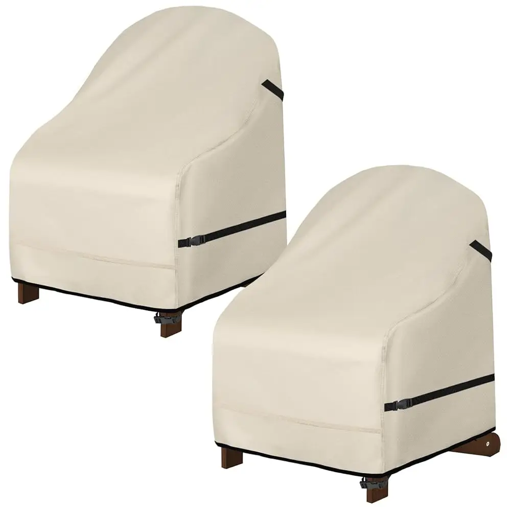 

Waterproof Patio Adironda Chair Cover 2 Pa Fits Outdoor Chairs 32W X 34D X 36H H, Beige