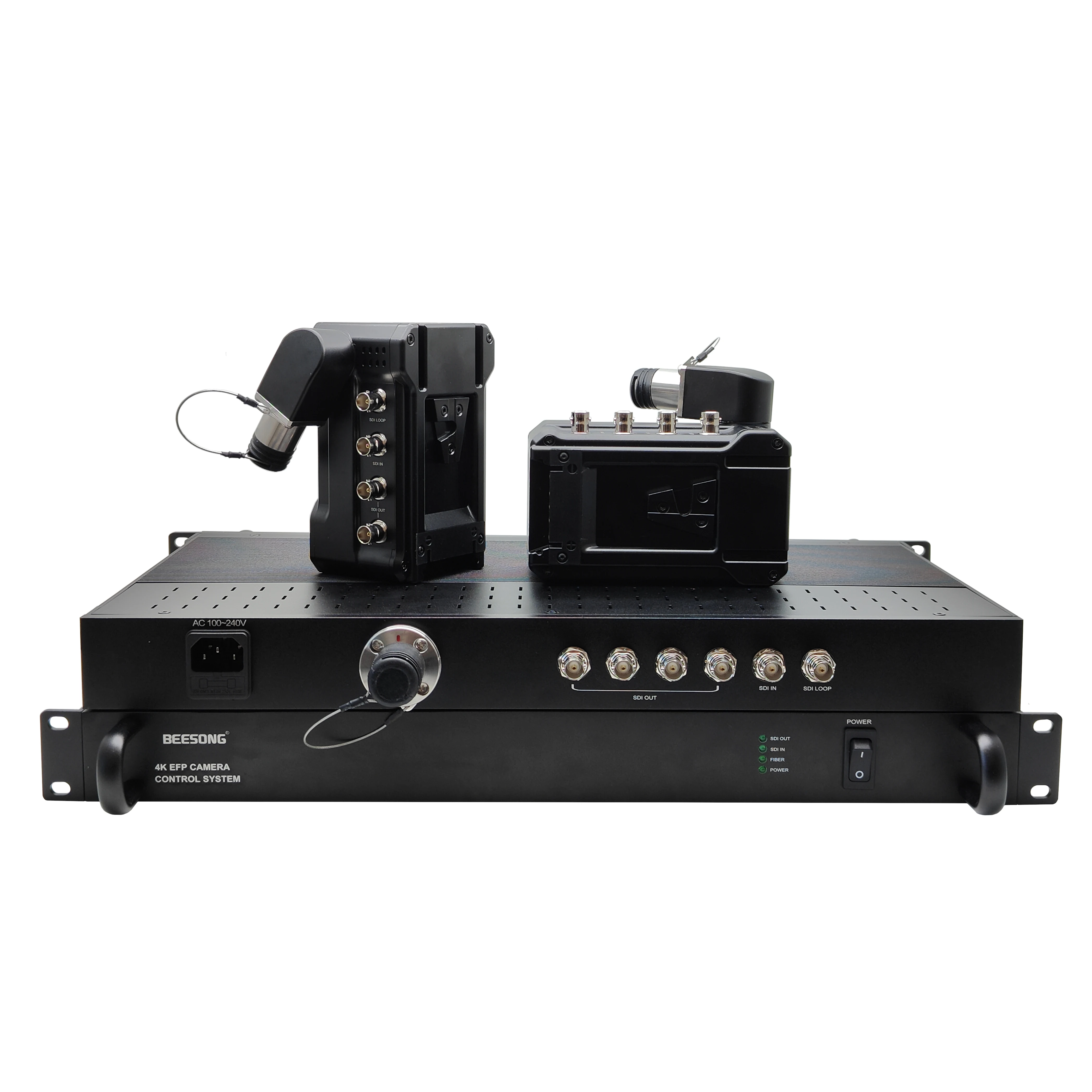 12G SDI Video in  with Loop Out PGM Video Return  D Tap Ports Smpte  3k93c  Connector 600m Power Support   Fiber Optic Extender