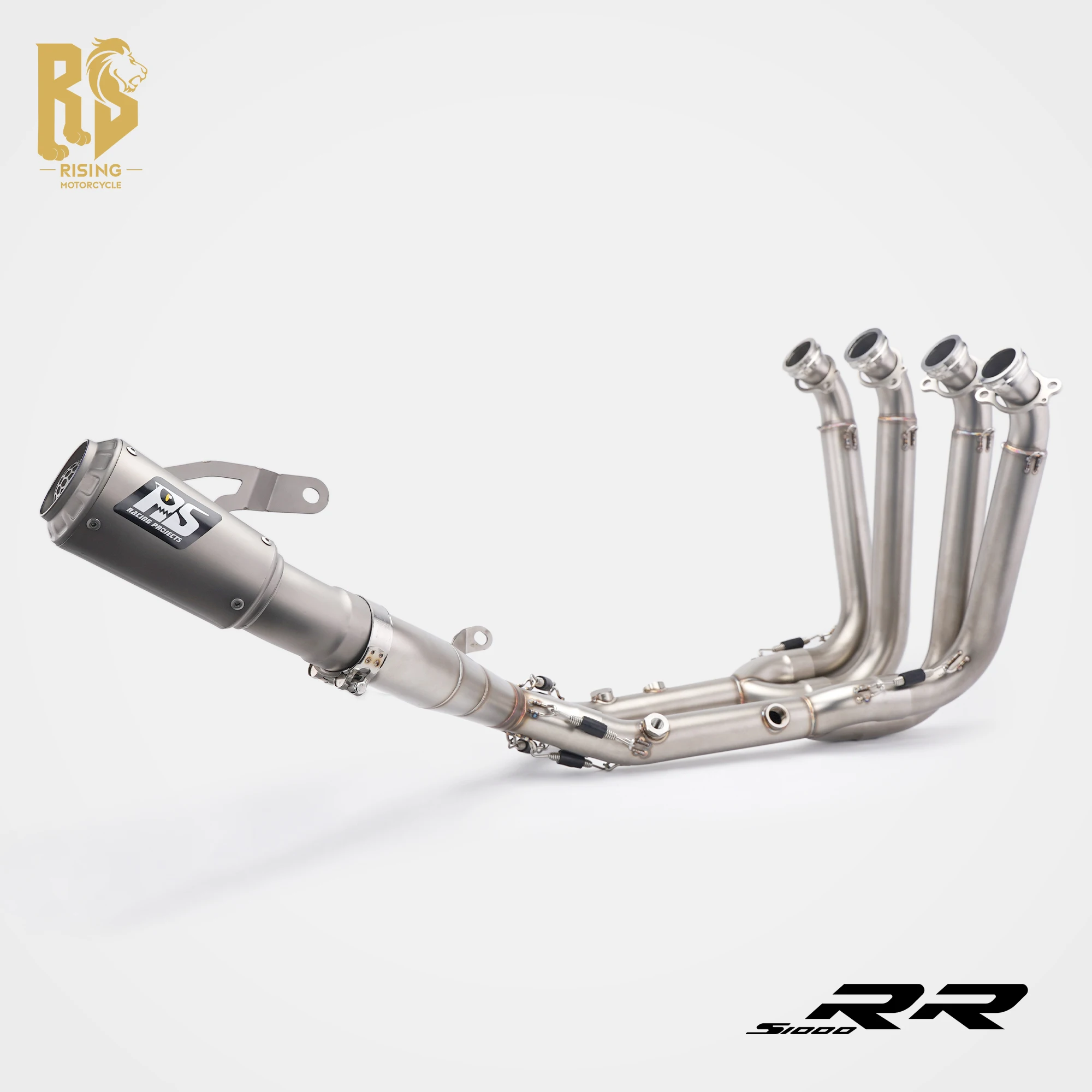 Full Exhaust System For BMW S1000R S1000RR M1000RR M1000R 2019-2026 Exhaust Headers Front Pipe Complete Street Bike Escape Kit