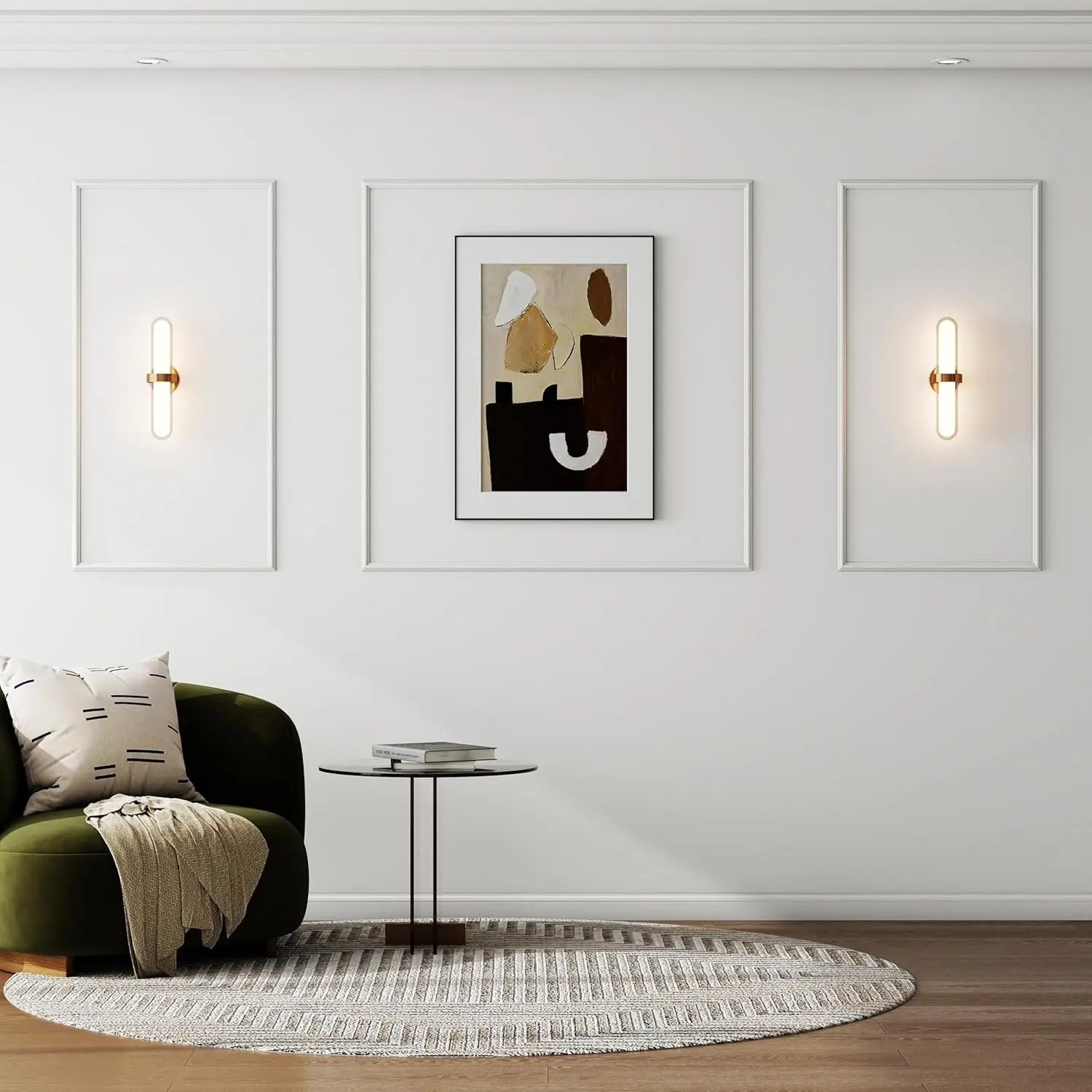 

3D Peel and Stick Wall Molding Kit, Ready to Assemble Accent Panel for Interior Decor (3 Set)