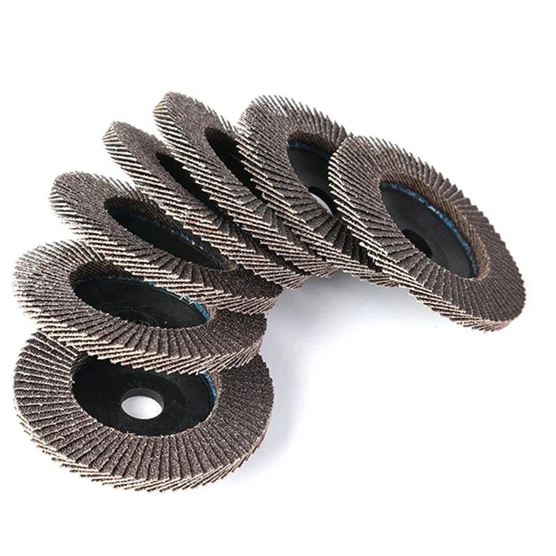 5 Buah Roda Gerinda Flap Disc Sanding Disc 115/125Mm 4.5/5 Inci 40/60/80/120 Grit Angle Grinder Abrasive Tool Alat Kayu