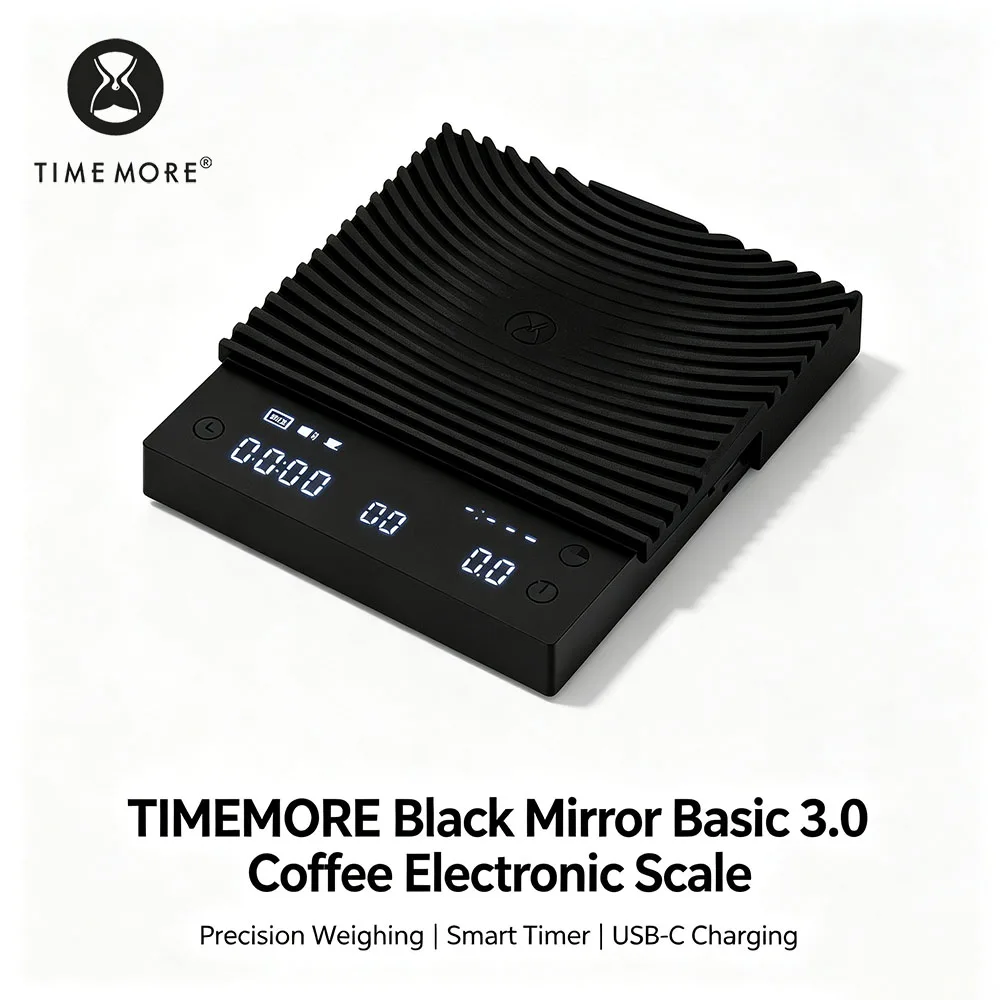 TIMEMORE コーヒースケール ベーシック 3.0 コーヒー水比/水流量/タイマー機能付き キッチン/調理用デジタルスケール