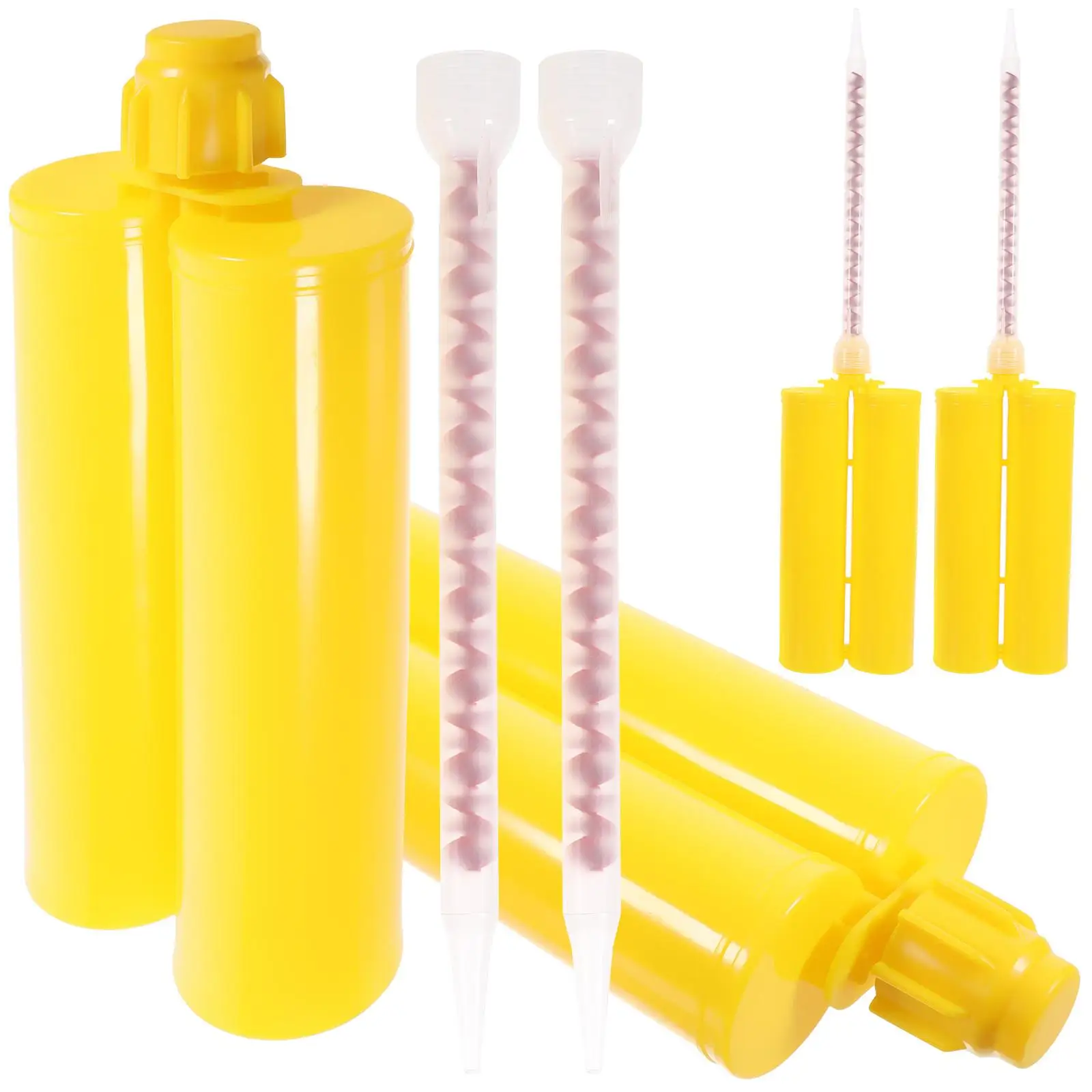 4 Sets Caulk Tube Refillable Caulking Tube Double Tubes Universal Sealant Tube  Multifunction Reusable White Caulking