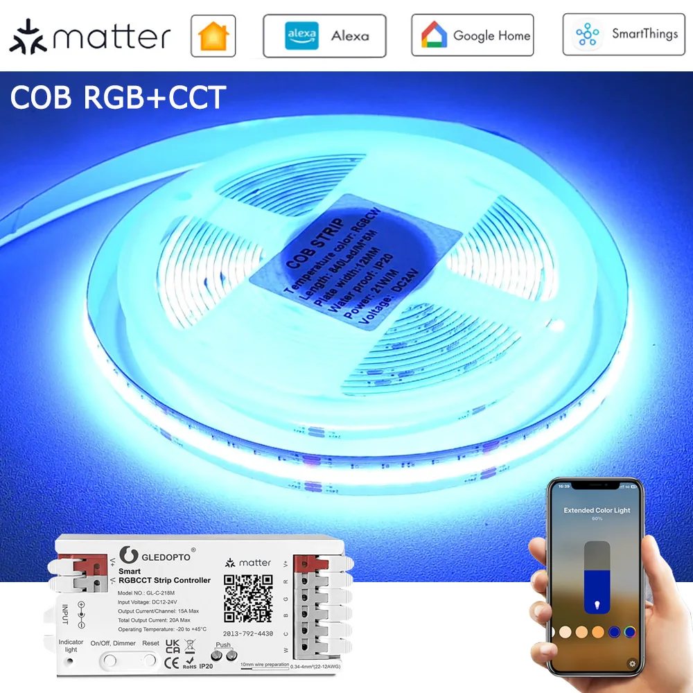striscia-led-cob-rgb-cct-wifi-da-5m-10m-20m-24v-dimmerabile-kit-completo-per-decorazione-feste-e-ambienti-compatibile-con-alexa-homekit-siri-google