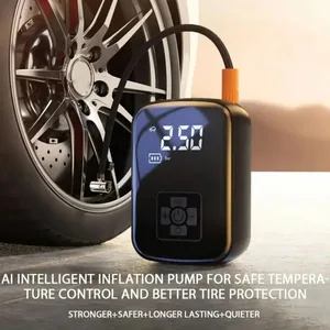 Bomba De Ar De Carro Sem Fio Portátil, Display Digital Inteligente, Pneu Gases Máquinas Compressor De Ar, Inflator De Pneu Elétrico 5 principais vendas comprensor de carro - №1