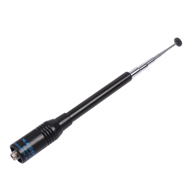 Nowy NA-773 SMA-F UHF + VHF ręczny teleskopowy antena do BAOFENG UV-5R/82/B5/B6 888S