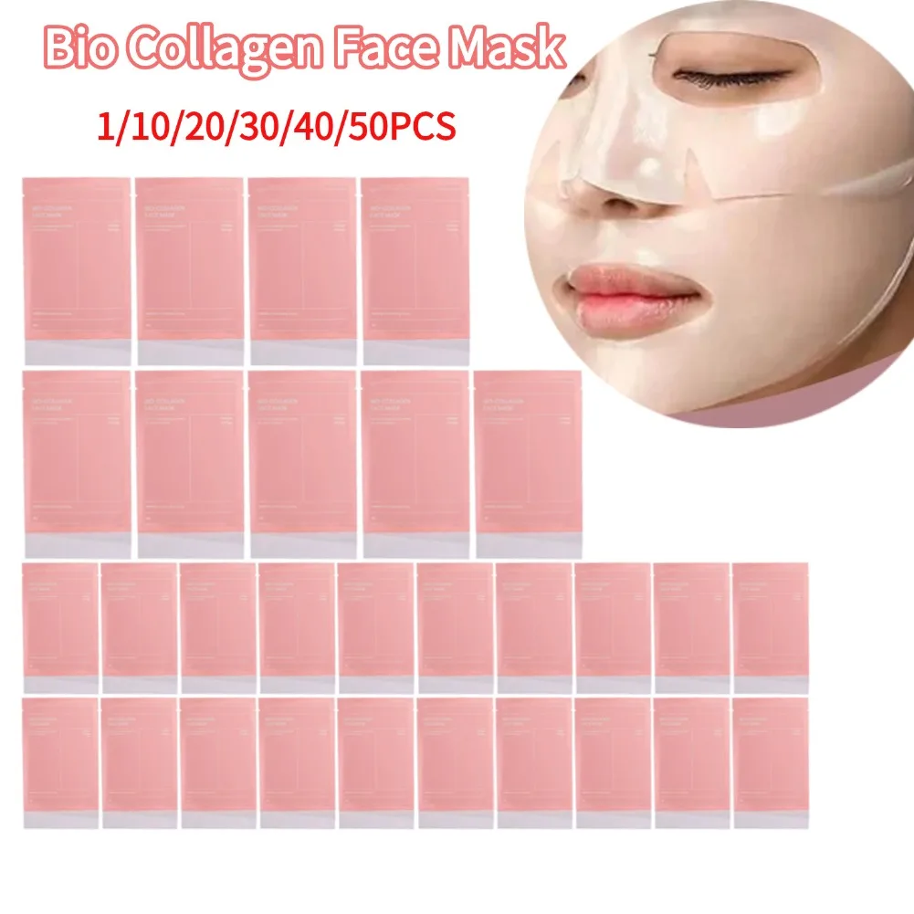 

Bio Collagen Face Mask Shrink Pores Deep Hydrating Overnight Mask Moisturizing Refreshing Face Skin Care Collagen Hydrogel Mask