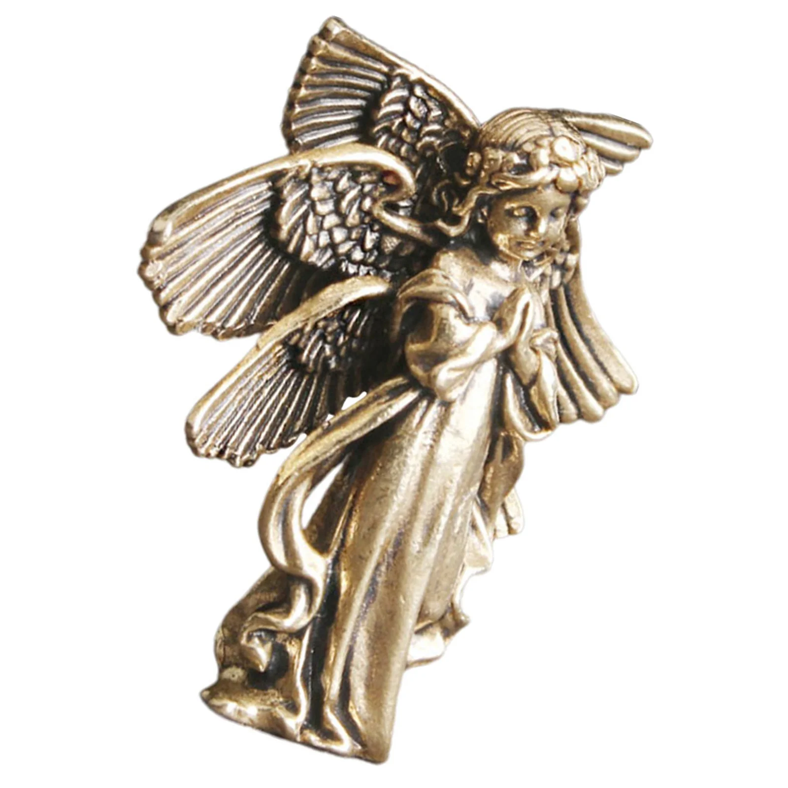 

Exquisite Brass Angel Decor Unique Design Wonderful Workmanship Perfect Adornment Car Home Office Brass Angel Statues