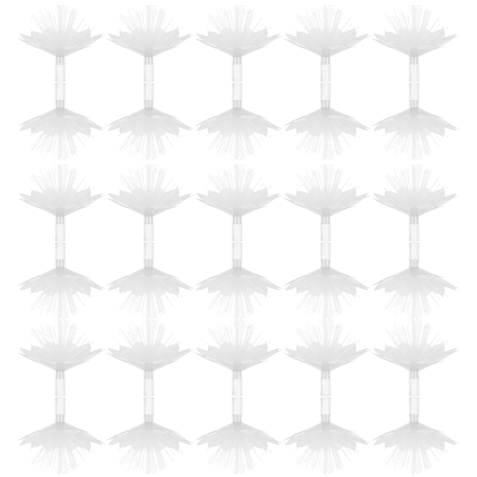 50Pcs Fiber Optic Flower Lamp Shade Decorative Mini Plastic Lampshades LED String Lights Party Bedroom Outdoor Lighting Covers