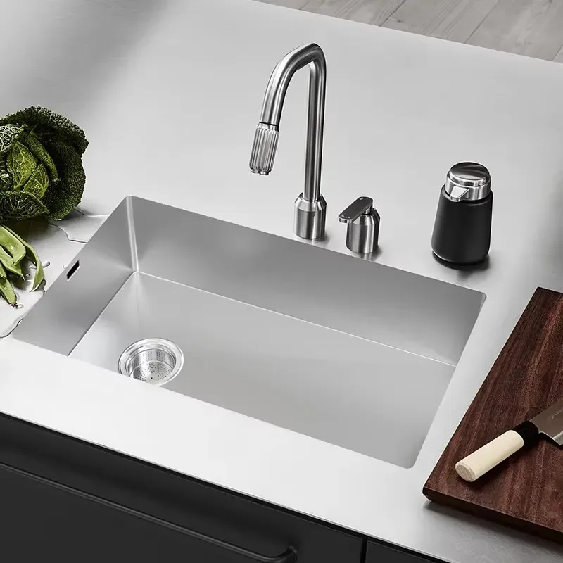 STLF Countertop mount/embedded/bottom hanging square single slot brushed/matte modern simple and easy to clean 304 stainless