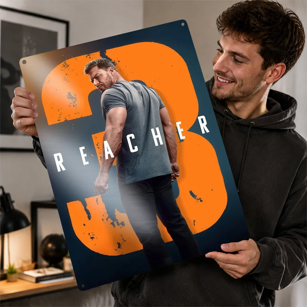 Reacher Season 3 Aluminum Poster Customized Metal Tin Sign Crime Drama Design Wall Art For Living Room And Entertainment Space