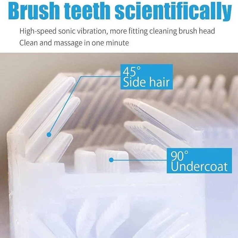 U Shaped Electric Toothbrush Sonic Oral Cleaner Soft Bristles Whitening Portable USB Rechargeable For Kids Adults Family Gift