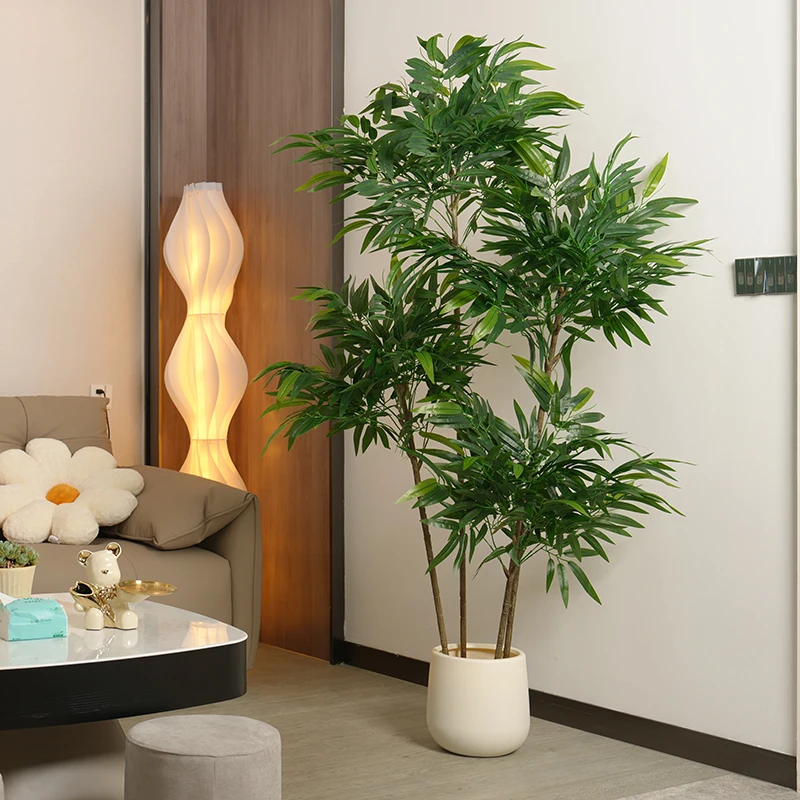 80-180 سنتيمتر كبير أوراق الخيزران الاصطناعية شجرة نباتات النخيل وهمية البلاستيك Monstera فرع النباتات الاستوائية للمنزل متجر ديكور الحفلات