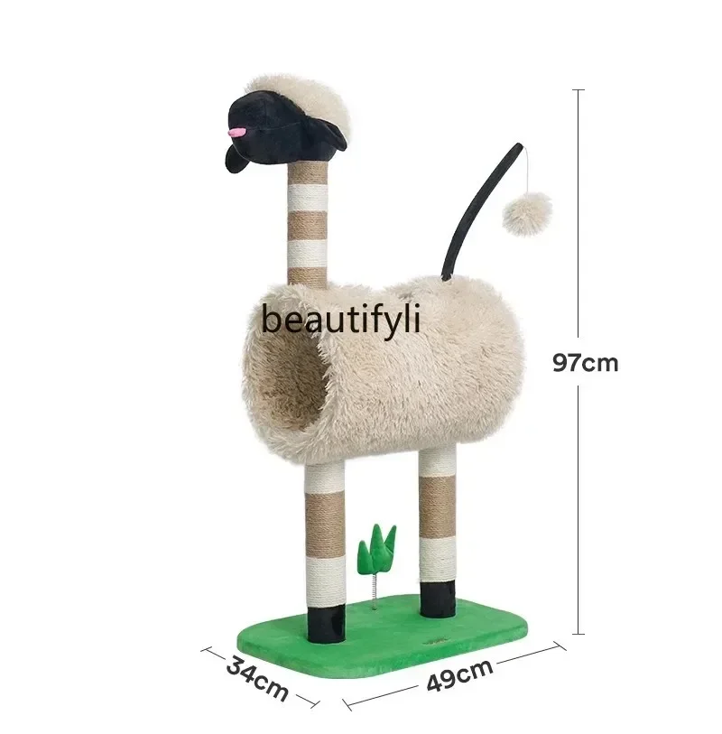

LJYCat Climbing Frame Warm Nest Scratching Post Cat Tunnel Four Seasons Universal Cat Supplies