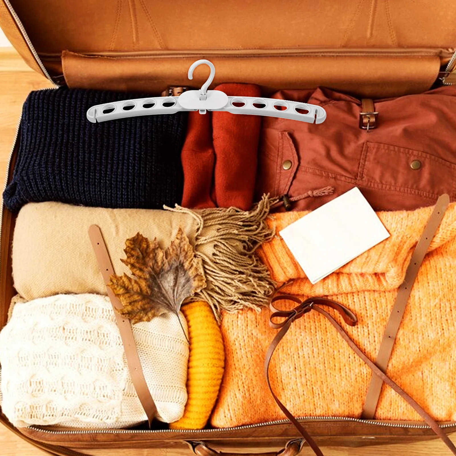 

Collapsible Hanger Travel Folding Clothes Organizer Space Saving Plastic Hangers for Socks Stockings Coats Sweaters