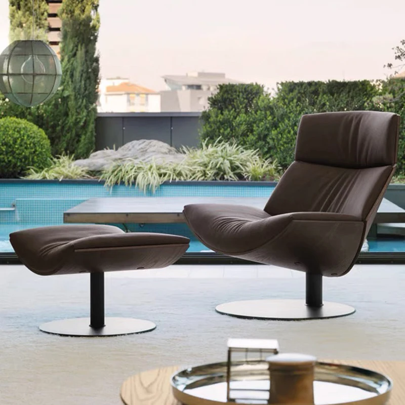 Rotating leisure chair balcony terrace single person lazy sofa living room study lounge