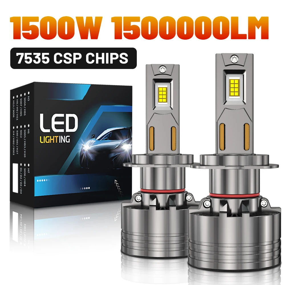 

H7 H4 LED Car Headlights H11 H1 9005 9006 9012 Lamp for Auto 6000K Super Bright Bulbs Automobile Accessories Kits Moto Light
