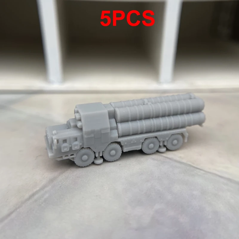 

5PCS S300 Russia Missile Vehicle Model Parade Ornaments 1/350 1/700 Scale Simulated Military Wheeled Tank Armored Vehicles Toys