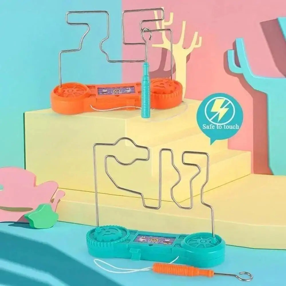 

Kids Collison Electric Shock Toy Education Electric Touch Maze Game Party Funny Game Science Experiment Toys For Children Gift