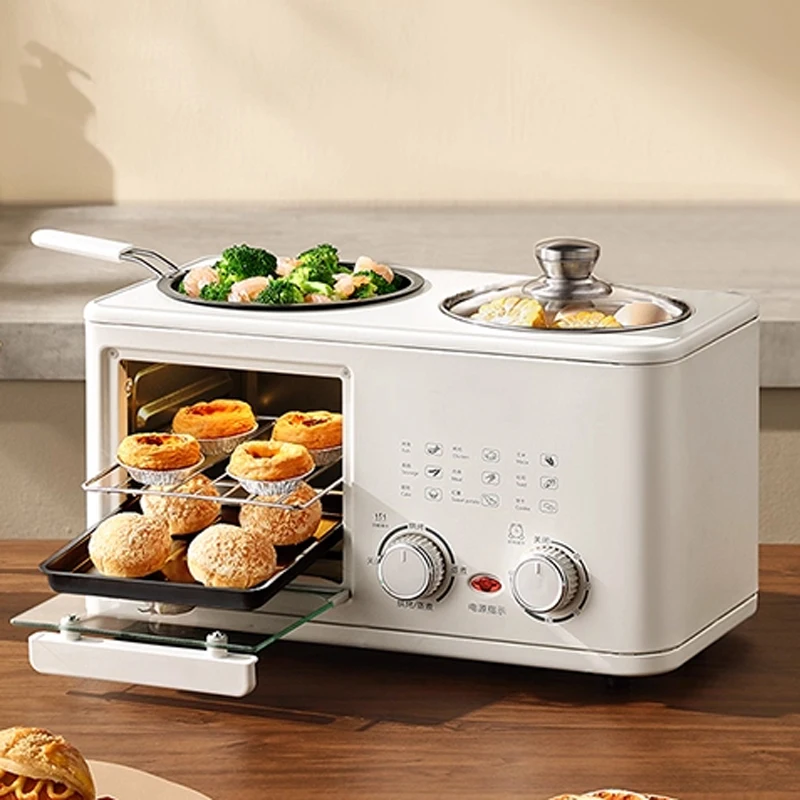Picture 6: Four-in-one Breakfast Machine Multi-function Frying, Baking, Steaming and Cooking Oven Household Toaster Sandwich To Cultivate