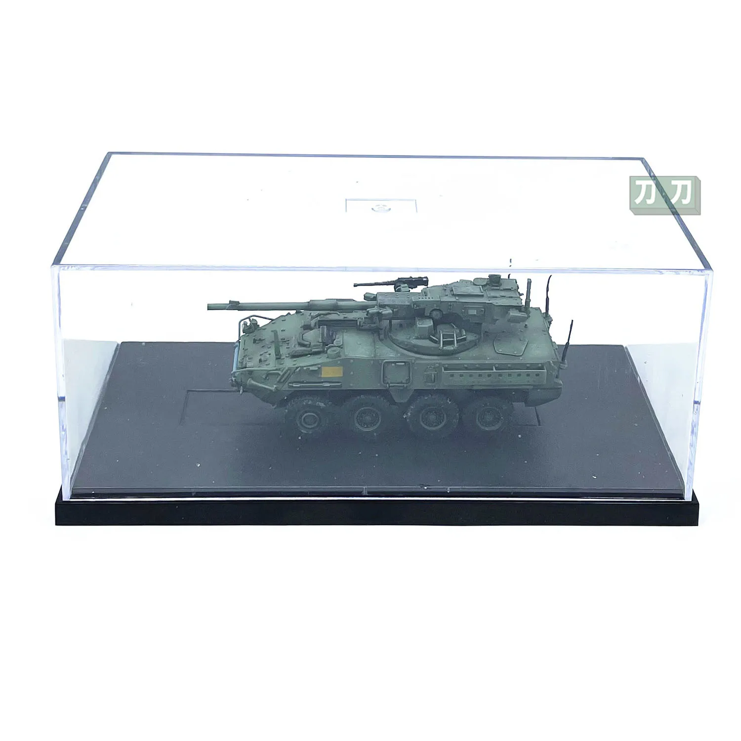 1:72 Scale American M1128 Stryker Mobile Launch Weapon Tank Eight-wheeled Armored Vehicle Finished Model Collectible Toy Gift