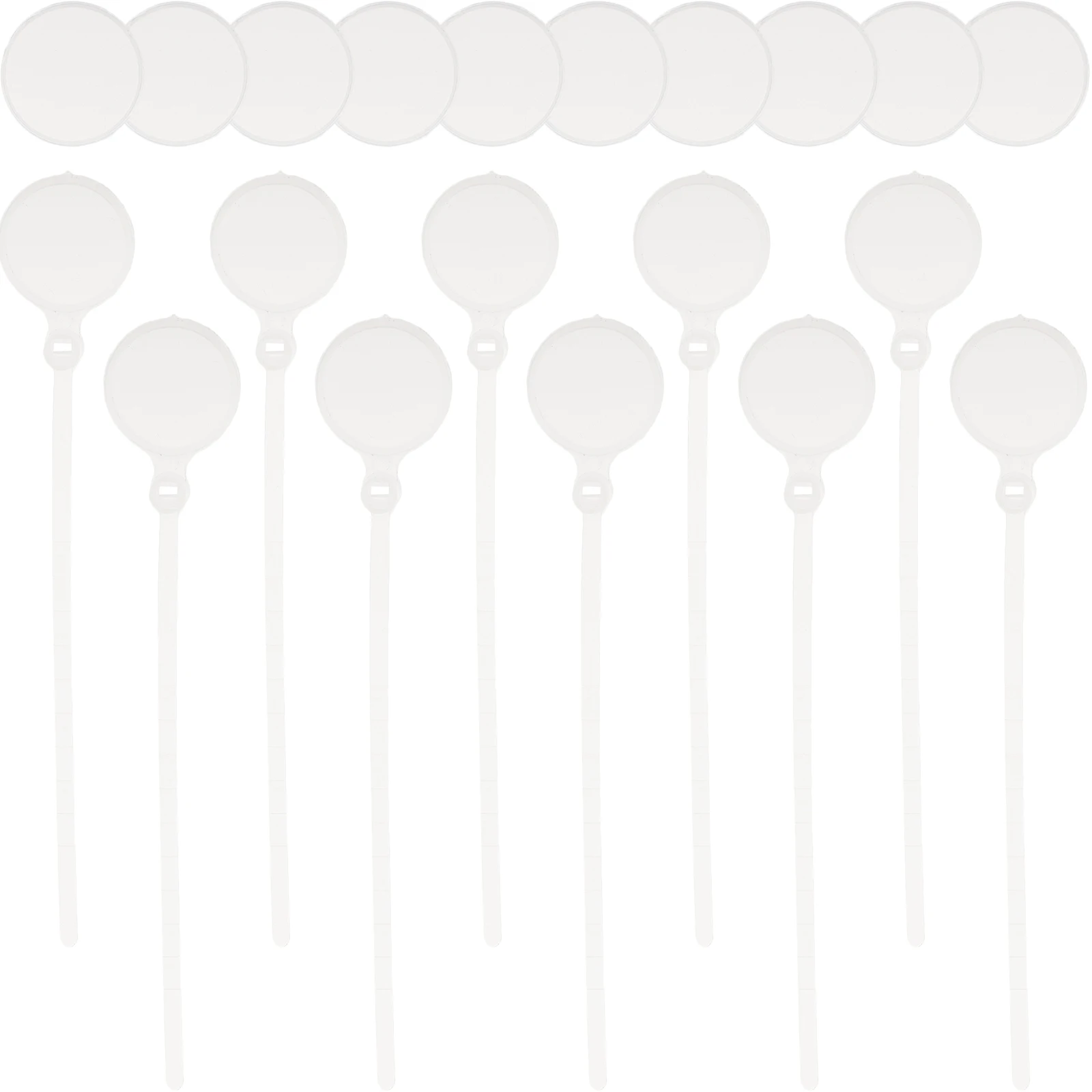 

50pcs Chicken Tags Poultry Identification Rings Duck Leg Feet White Names Lightweight Durable Plastic Material Suitable