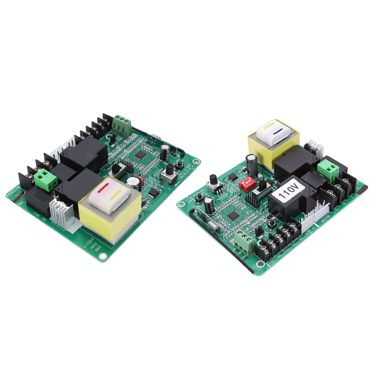 Sliding Gate Opener Control Board Set Universal Electric Door Controller Circuit Board with Remote Control for Factory School Re