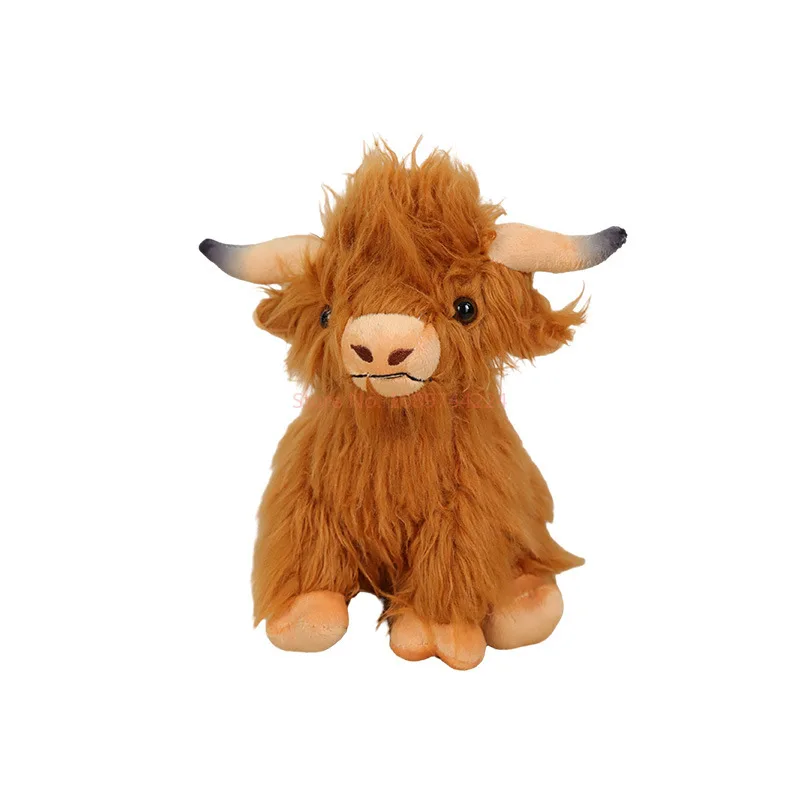 ใหม่อินเทอร์เน็ตคนดัง Highland Cow แฟชั่น Kawaii จําลอง Scottish Highland COW Plush ของเล่นตุ๊กตาวัว