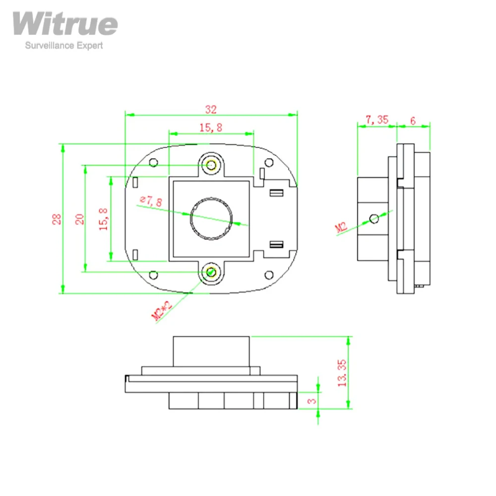 Witrue HD filtr podczerwieni obiektyw CS zamontuj podwójny filtr do kamery HD kamera do monitoringu CCTV — zdjęcie 7