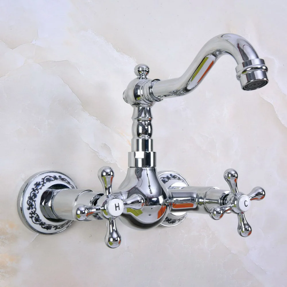 polished-chrome-dual-cross-handles-wall-mounted-bathroom-kitchen-basin-sink-swivel-faucet-mixer-tap-znf967