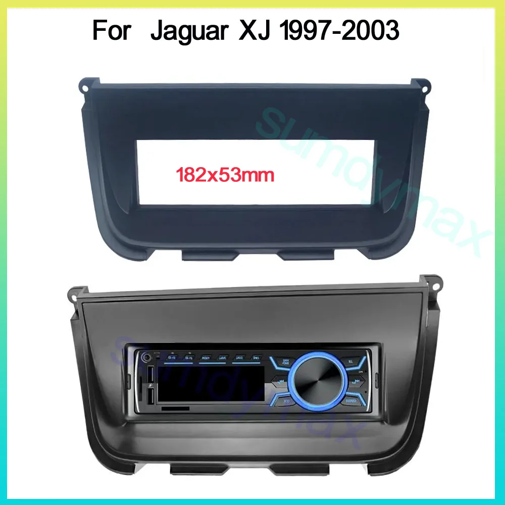 

Single 1 Din Car Radio Fascia for Jaguar XJ 1997-2003 Stereo Frame Plate Adapter Navigation Panel