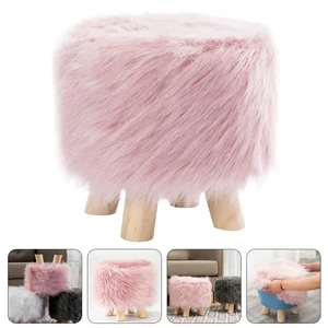 Plush Kids Stool Sitting Step Stools for Children Anti-skid Bathroom Portable Footstool