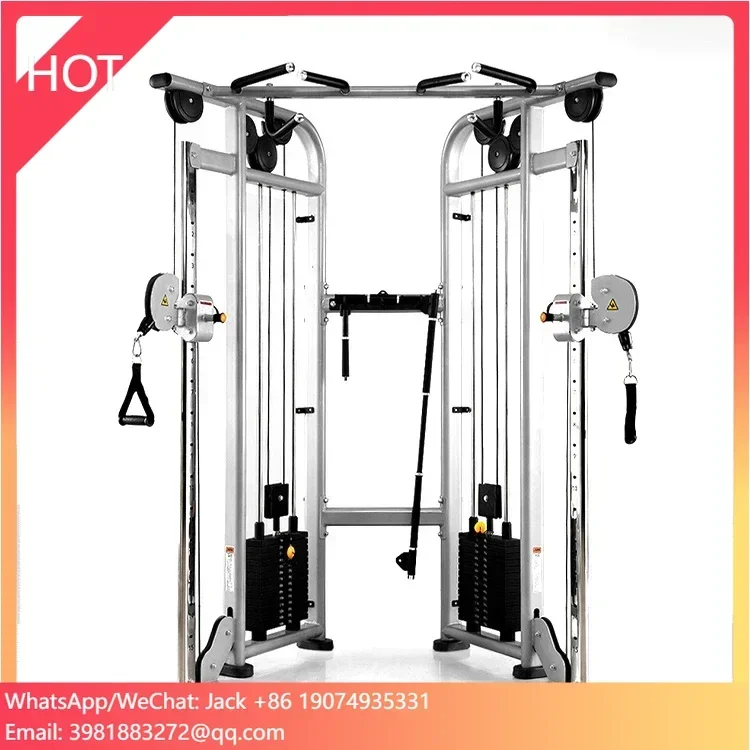 ZHOYA SPORT Gym Fitness Equipment Multi Functional Trainer Gym Station Dual Pulley System Cable Crossover Trainer