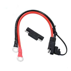 10AWG 1015 30CM Sae to O Ring Connecters Extension Cord Cable Connector With Sae Polarity Reverse Adapter for Battery Charger