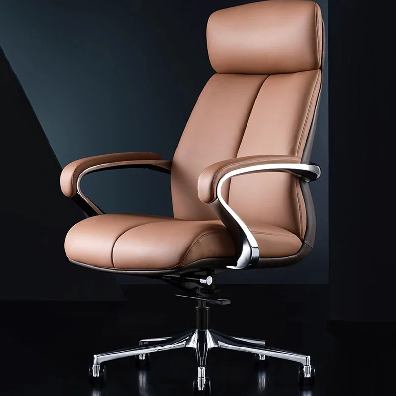 Upgrade Executive Support Office Chair Relax Leather Luxury High Back Chair Swivel Playseat Cadeiras De Escritorio Furniture