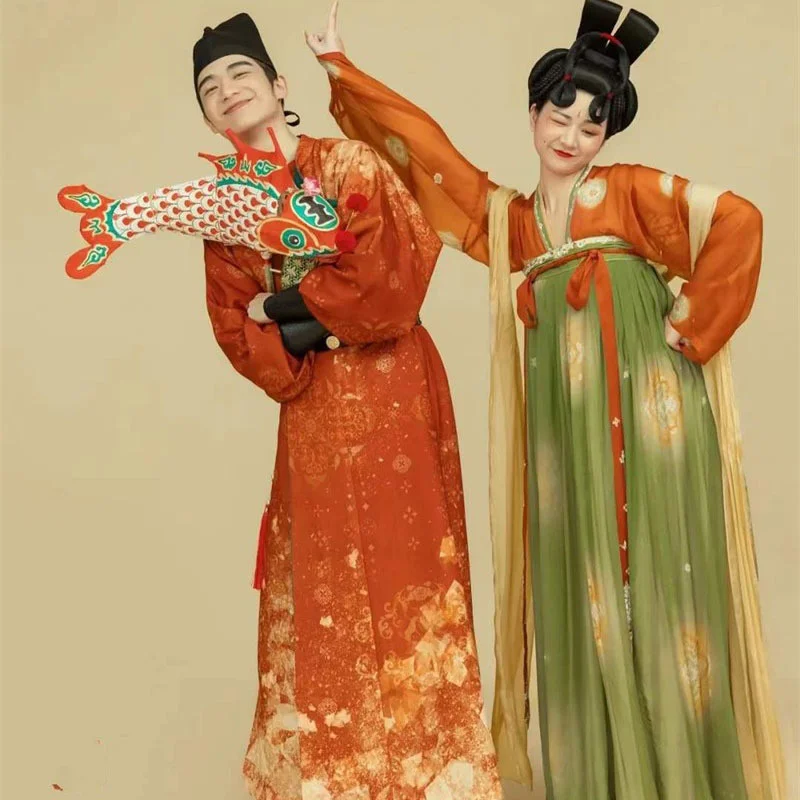 Hanfu Costumes Tang Palace Night Banquet  Ancient Clothes Dance Tang Dynasty Tang Dress Role Pplay Couple Performance Dress