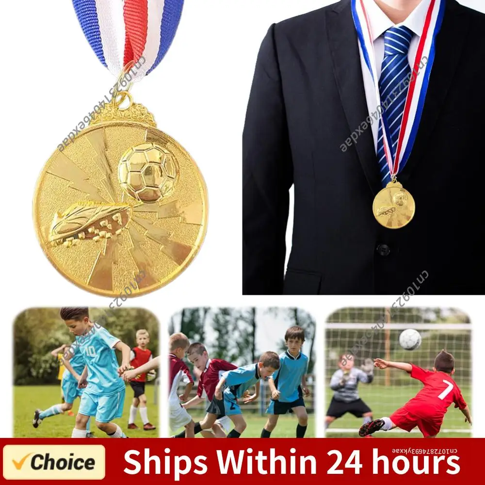 

Футбольные медали: золотые, серебряные, бронзовые наградные медали, 2-дюймовые металлические медали победителям, футбольные медали из цинкового сплава для сувениров на вечеринках