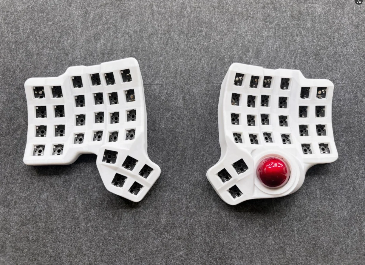 Weekin Charybdis Trackball Split Keyboard MK1 Mechanical Keyboards Kit Bluetooth Dual-Mode ZMK Wired QMK Hot Swap Gaming Custom