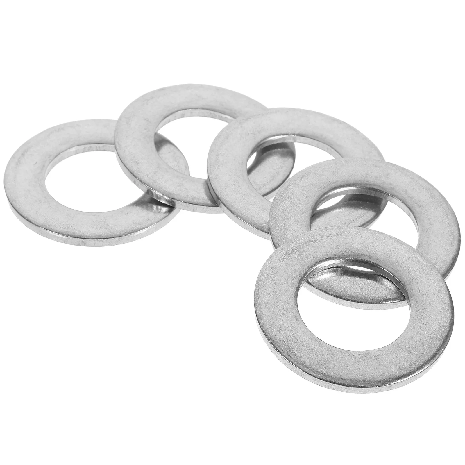 

5pcs Stainless Steel Flat Washers Strong Precision Size for Mechanical Equipment Screw Fasteners Repair Spacer