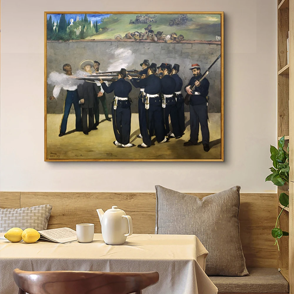 كلود موريس مانيت تنفيذ لوحة قماش ماكسيميليان ديكور جداري فني ، ملصق مطبوع Claude III