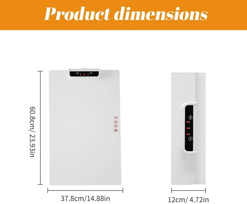 Electric Warming Tray with Adjustable Temperature,2024 New Upgrade Electric Heating Tray,Foldable Food Warmer Fast Heating