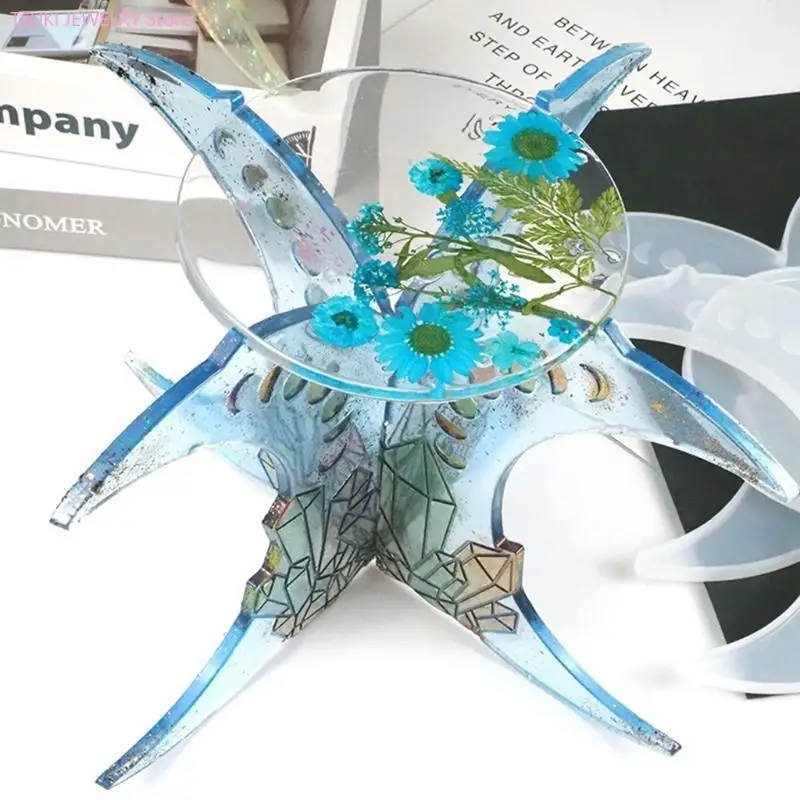 

62KE подставка для цветочного горшка ручной работы, форма для эпоксидной смолы, органайзер для цветочного горшка «сделай сам»,