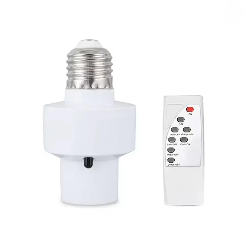 الذكية الأشعة تحت الحمراء للتحكم عن بعد LED امفولدر AC85-265V العالمي الموقت E27 لمبة المقبس سهلة التركيب للمنزل الممر المرآب #1