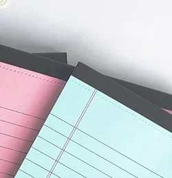 وسادة قانونية قابلة للتمزيق للوازم المكتبية صفحات قابلة للتمزق مقاومة للحبر ورق كتابة مفكرة ورقية بسيطة مبطنة كتاب خربش