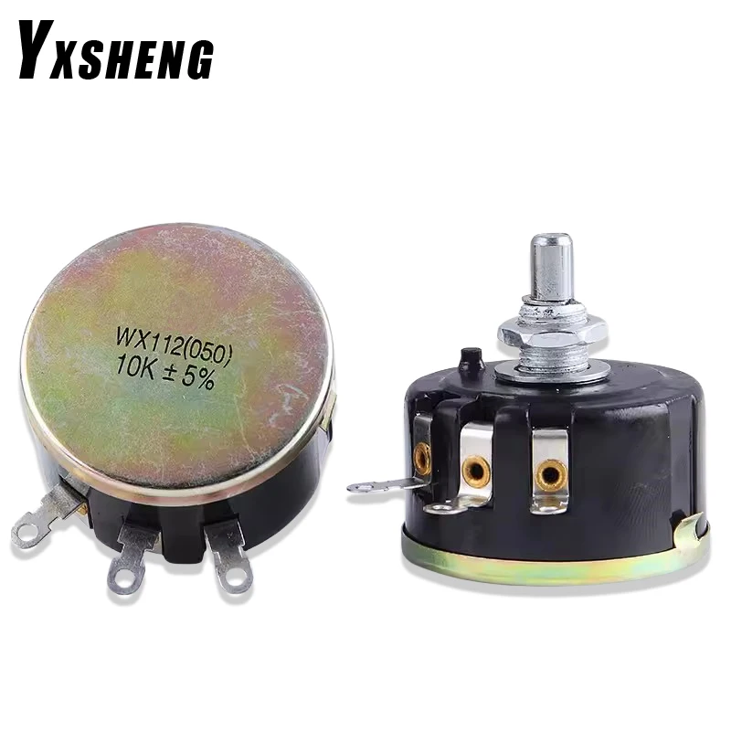 WX112 WX050 5W Single Circle Wire Wound Potentiometer (050) 100R 220R 1K 2K2 4K7 10K 22K 33K 47K 100 220 2.2K 4.7KΩ Ohm