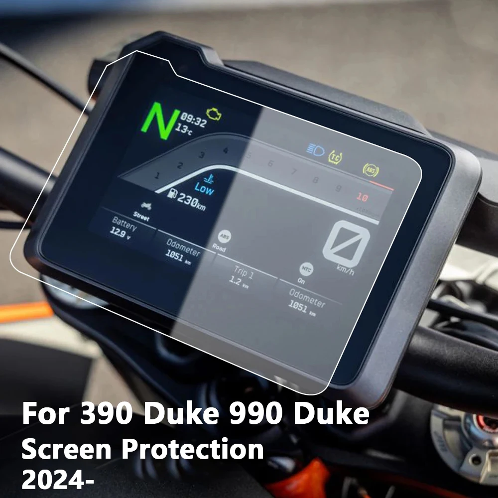 2024- New Motorcycle Scratch Cluster Screen Dashboard Protection HD Instrument Film For 390 Duke 990 Duke TPU Protective Film