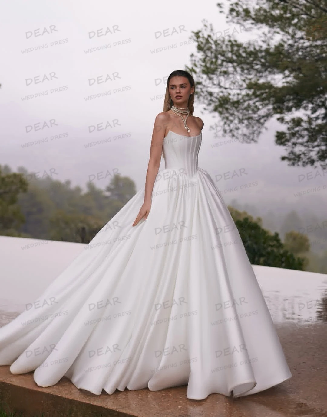 

Простые свадебные платья с вырезом лодочкой и оборками, женские сексуальные платья невесты без рукавов с открытой спиной, атласные платья Vestidos De Novia по индивидуальному заказу